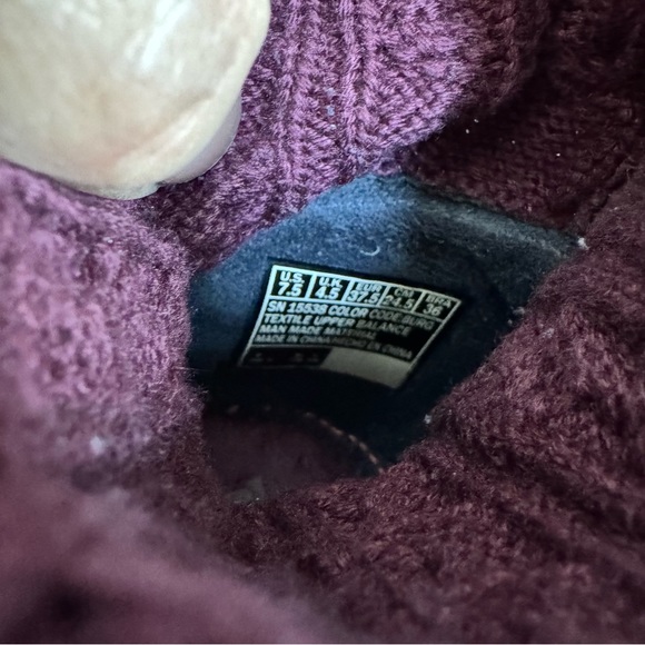 Skechers Air Cooled Goga Mat Women's Burgundy Mid-Calf Knitted Sock Boots SZ 7.5 - Picture 14 of 15